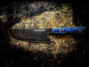 Black Oxide Nakiri Blue Resin